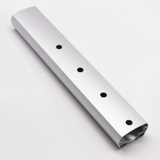 Mango de extrusión de aluminio anodizado en oro rosa OEM