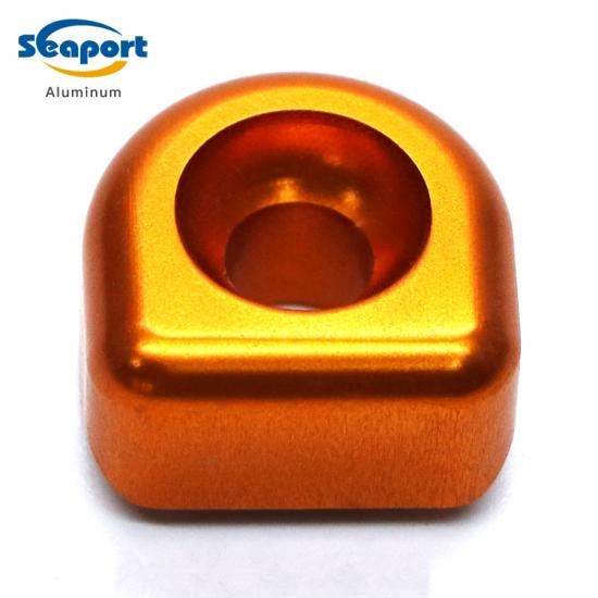 Proveedor de perfiles de aleación de aluminio anodizado CNC redondos dorados