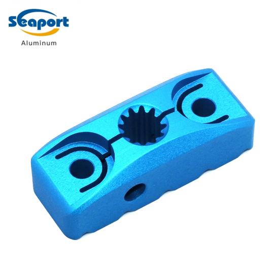 Perfil de aluminio anodizado azul al por mayor