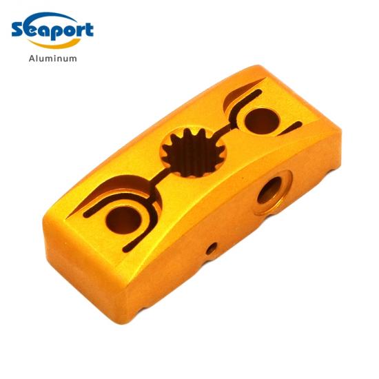Perfil de aluminio anodizado amarillo al por mayor