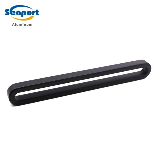Aluminio anodizado negro de superficie personalizada de fábrica