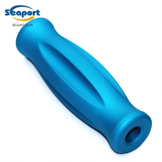 Fabricante de piezas médicas 3D de precisión de aluminio CNC azul