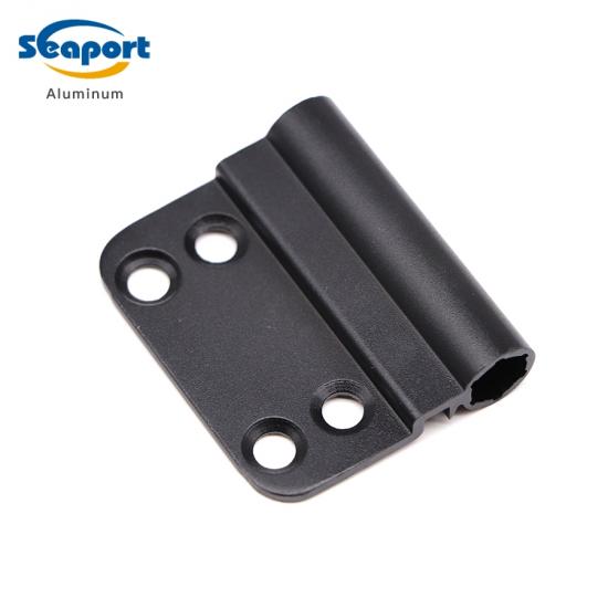 Fabricante de bisagras para puertas de aluminio extruido de alta resistencia, de color negro