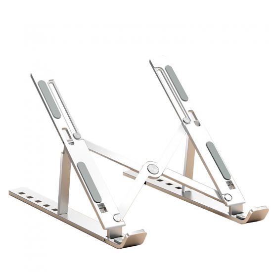 Soporte para portátil, radiador portátil, plegable, almohadilla plana, soporte alto, aleación de aluminio, precio